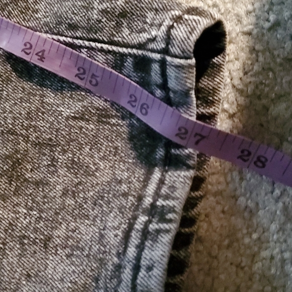 New old navy vintsge retro style high waist straight distressed blk jean… - Picture 8 of 10